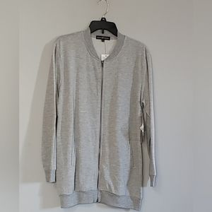 Almost Famous Sweatshirt Zip Up Jacket with 3 Iron On Patches NWTJuniors Size XL